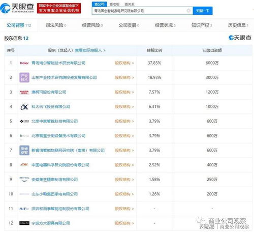 國創智能股權結構塵埃落定，科大訊飛、海爾、方太等巨頭聯袂入股
